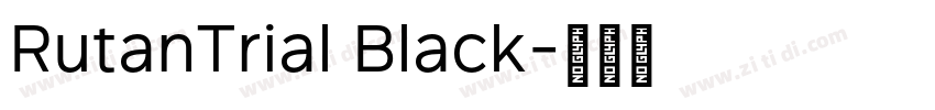 RutanTrial Black字体转换